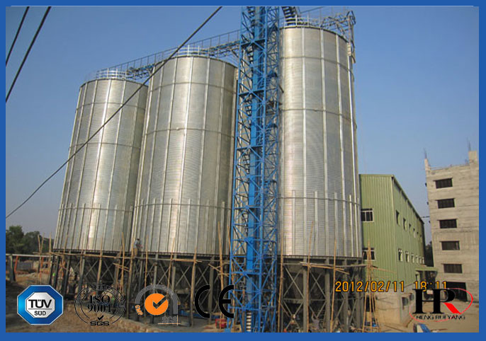 Galvanized Corrugated Bolted Assembly Silo Equipment Grain Storage Silo Bin