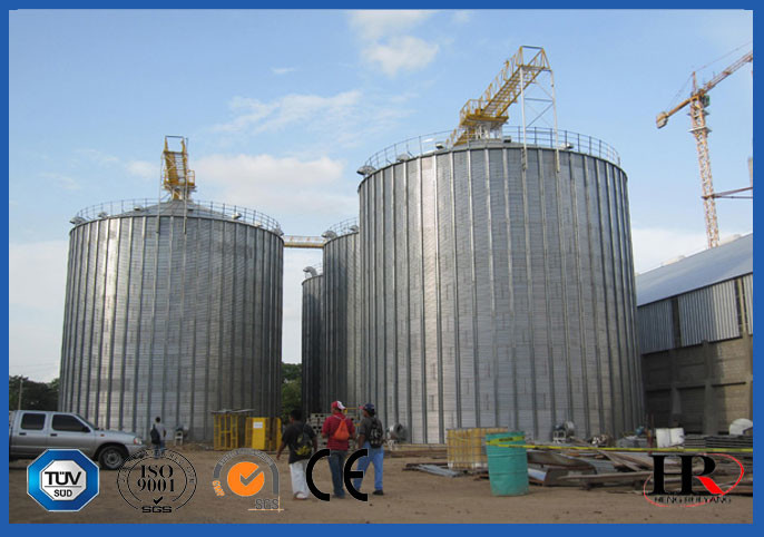 Galvanized Corrugated Bolted Assembly Silo Equipment Grain Storage Silo Bin